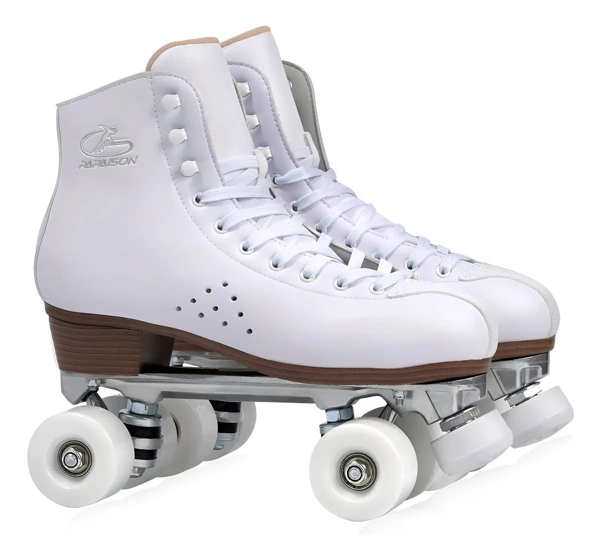 Patines Profesionales Artistico Apto Saltos Giros Importador Color Blanco/beige Talle De Los Patines 40 = 26cm Tamaño De Las Ruedas 5.8 Cm