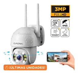 Cámara de Seguridad Wifi IP Gadnic SX39 FHD Motorizada 1080P Audio Bidireccional