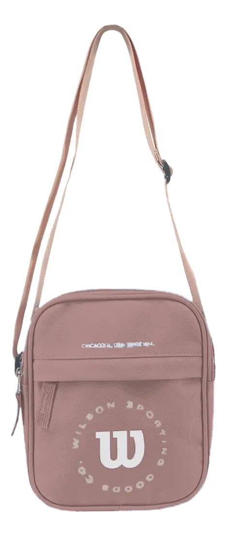 Cartera Bolso Morral Mujer Bandolera Wilson Urbano Regulable Reforzada Color Rosa