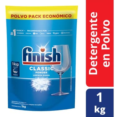 Detergente Finish Automático Classic 1 Kg Recarga