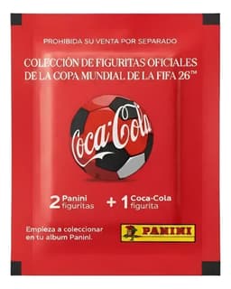 20 Sobres De Figuritas Coca Cola Panini Mundial 2026