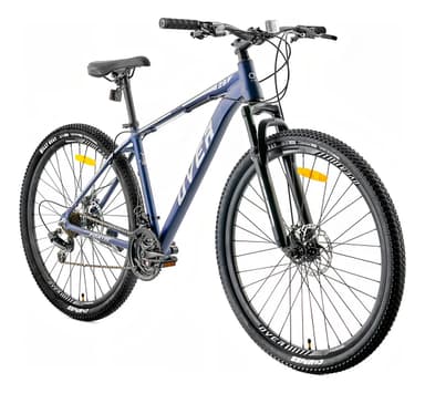 Bicicleta Mtb Overtech Fortis R29 Aluminio Full Shimano, 21 Velocidades, Freno a Disco, Con Suspensión, Color Azul/Gris, Tamaño del cuadro L