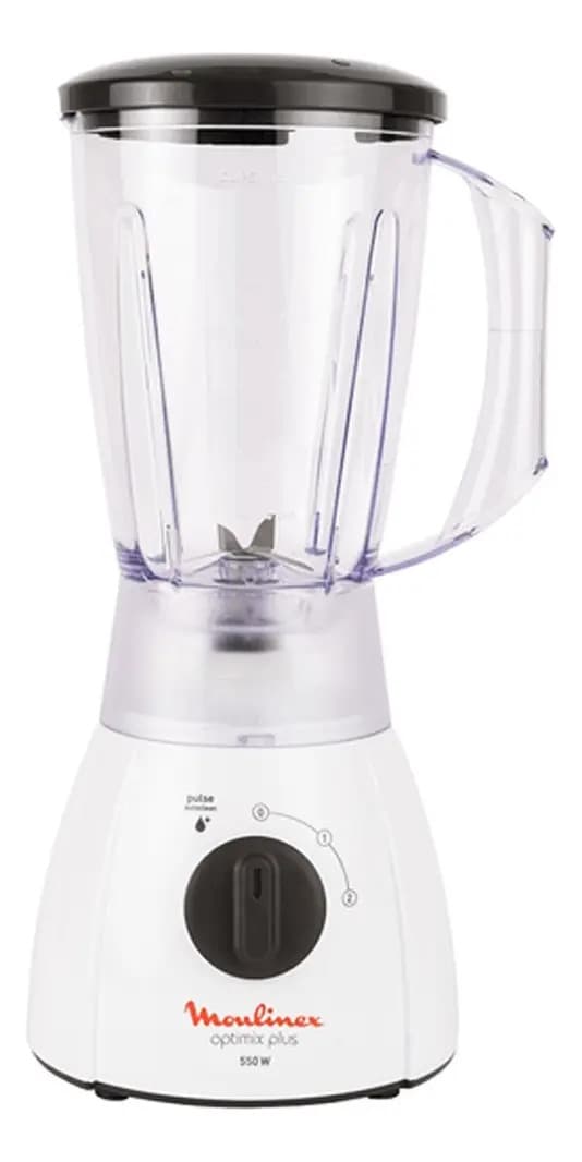 Licuadora Optimix Plus blanca Moulinex LM2701AR Color Blanco
