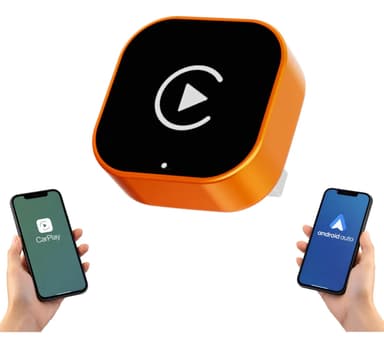 Adaptador Inalámbrico Carplay Android Auto 2 En 1 Usb Tipo C Naranja