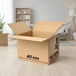 Caja cartón embalaje 40x30x30 mudanza reforzada 5 unidades