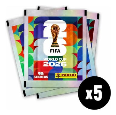 Sobres De Figuritas Mundial 2026 Pack X 5 Paquetes Panini
