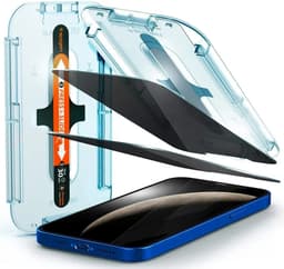 Vidrio Spigen Privacy Compatible iPhone 13 / iPhone 13 Pro / iPhone 14 / iPhone 16e x 2 Unidades