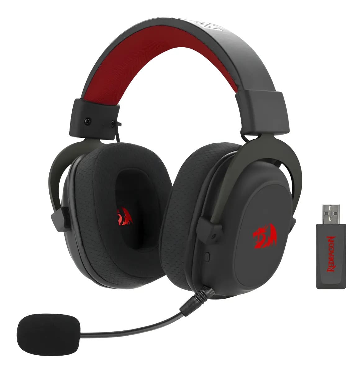 Auriculares Gamer Inalámbricos Redragon Zeus Pro H510-pro Usb/bluetooth 7.1 Color Negro