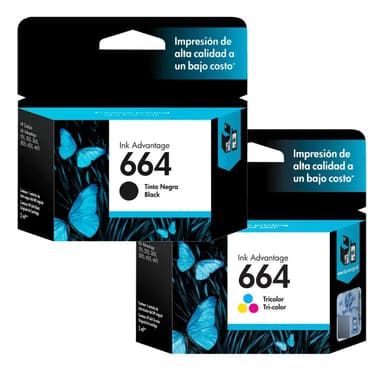 Cartucho Hp 664 Kit X2, Negro Y Color