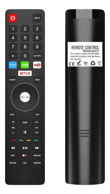 Control Remoto para Smart TV Telefunken TK4322FK5 con Netflix y YouTube