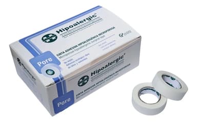 Hipoalergic Pore Tela Adhesiva 1.25cm X 9 Mts X 24 Unidades
