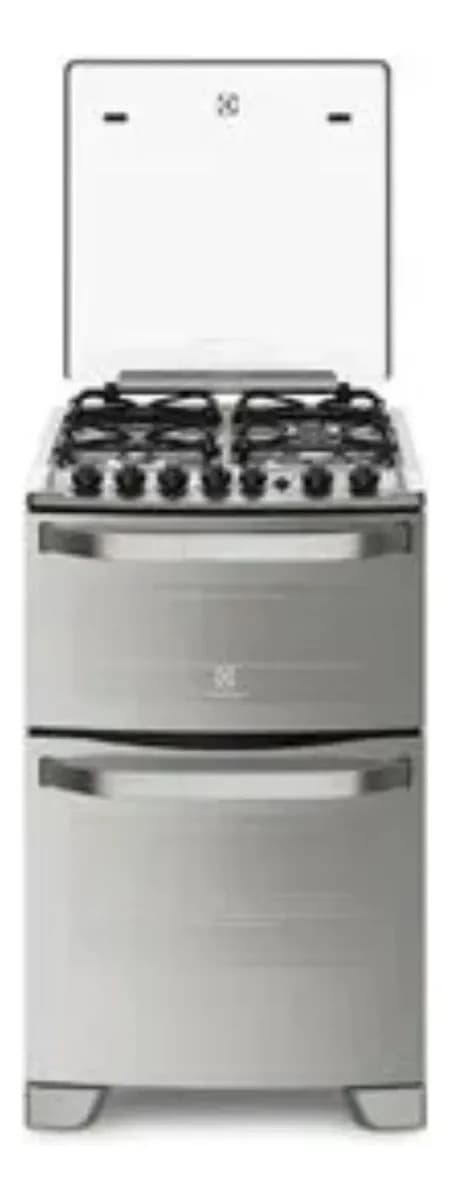 Cocina Electrolux Expert 56DXQ 56Cm Acero Multigas Eléctrico Doble Horno