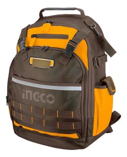 Mochila Para Herramientas Ingco Reforzada Hbp01028 Color Marrón