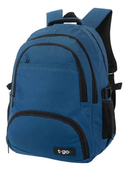 Mochila T-go Notebook Ejecutiva Universitaria Hombre Mujer Color Azul Diseño de la tela Liso