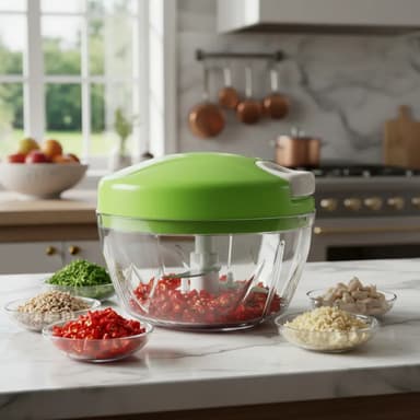 Choper Procesadora Picadora De Alimentos Manual 500ml Manual Cortador Vegetales Verduras