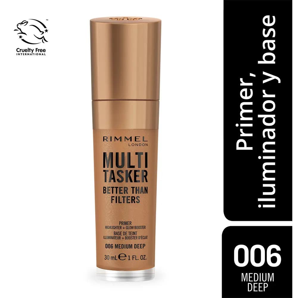 Base Multi Tasker Primer, Iluminador Y Base 3 En 1 Rimmel London