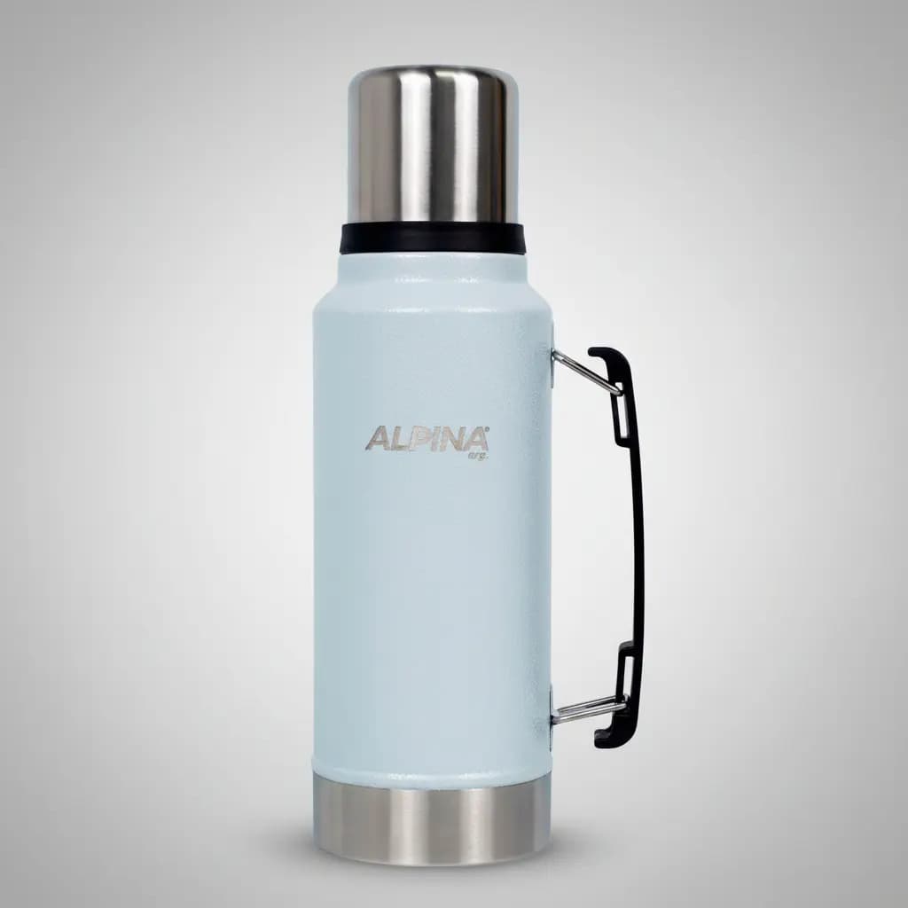 Termo Acero Inoxidable Alpina 1 Litro Blanco