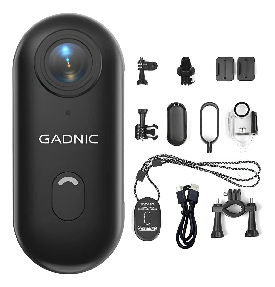 Cámara Deportiva Gadnic Conexion Inalambrica 4K 16 MP Estuche Sumergible 30 Metros Magnetica Gran Angular