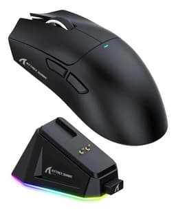 Mouse Gamer X11 Attack Shark Tri Mode 22000 dpi Paw3311 Dock Color Negro