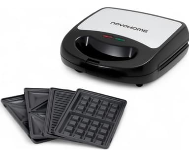 Sandwichera Waflera Parrilla 3 En 1 Novohome Sm1200 760w
