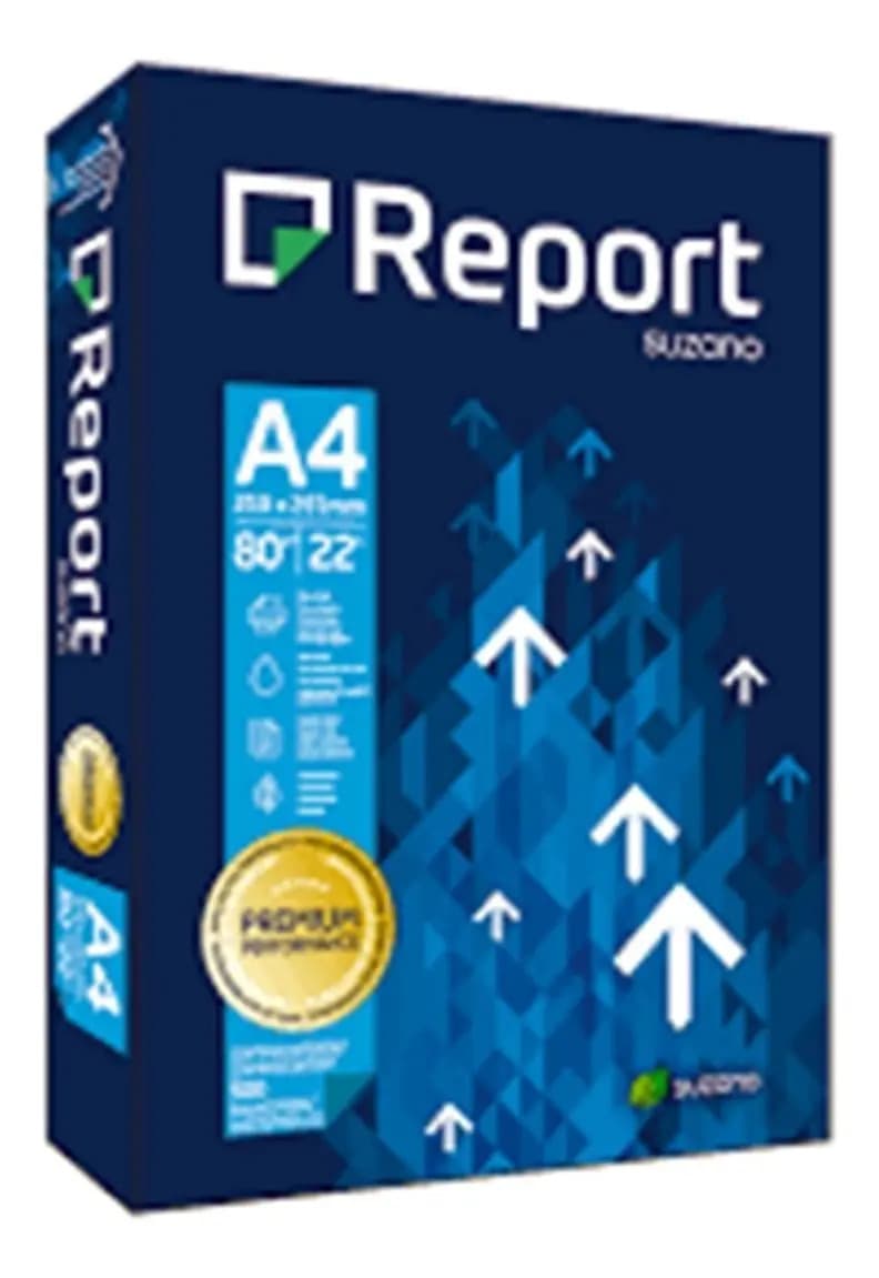 Resma Papel Report A4 80gr Premium X 500 Hojas Color Blanco