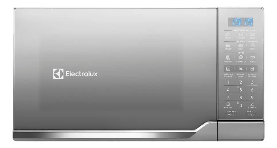 Microondas Electrolux 30L Plata con Grill y Función Descongelar EMDM30G5GSYG