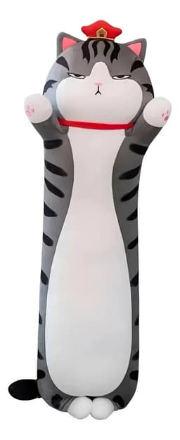 Almohada Peluche Gato Largo Kawaii Color 8