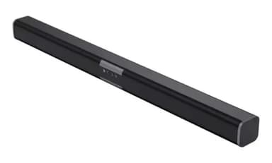 Barra Sonido Bluetooth Sd Radio Usb Recargable Smart Tv Cine Color Negro