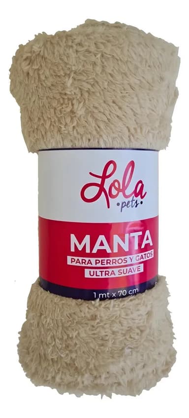 Manta Para Perro O Gato Súper Suave Color Arena