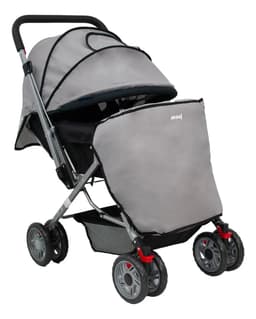 Cochecito Cuna Bebé Avanti Manija Rebatible Dallas Color Gris Chasis Gris