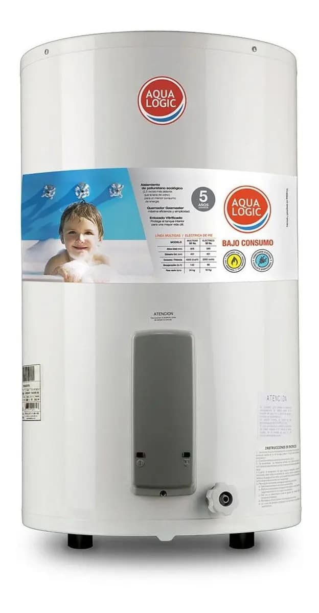 Termotanque Eléctrico Aqualogic 55 Lts