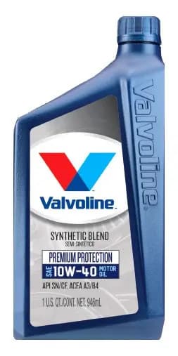 Aceite para motor Valvoline semi-sintético 10W-40 para auto/camioneta x 946mL