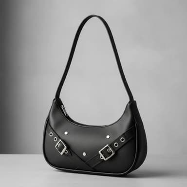 Cartera Mujer Mini Bag Cuero Eco Baguette Bolso Bandolera Porta Celular Carteras De Mujer Negra Negro Para Salidas Dama Moda Tela Lisa Regalo Para Mujer Morral Minibag Moderna Versatil Resistente Mano