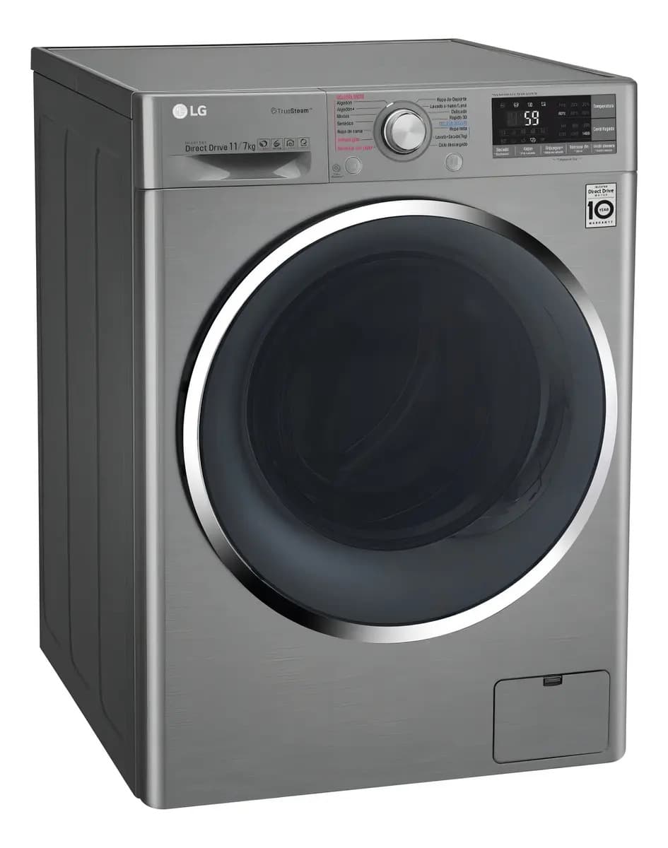 Lavasecarropas LG Wd11 Inverter 11 Kg Lavado 7 Kg 1400 Rpm
