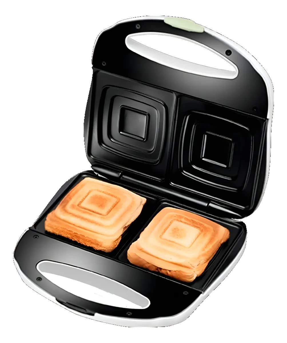 Sandwichera Atma Sm8911n Antiadherente Color Blanco