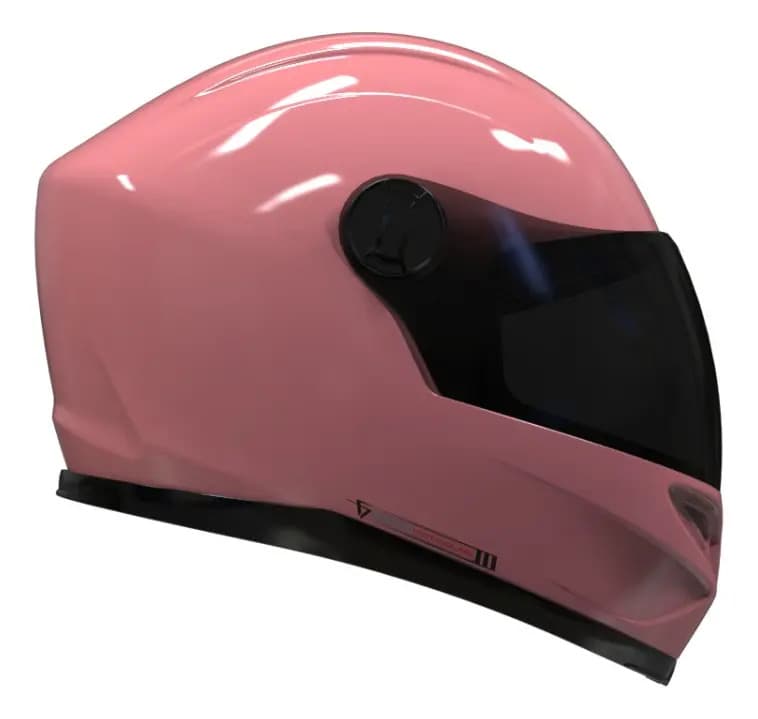 Casco para moto integral Vertigo V32 Vanguard rosa brillo brilloso Tamaño S