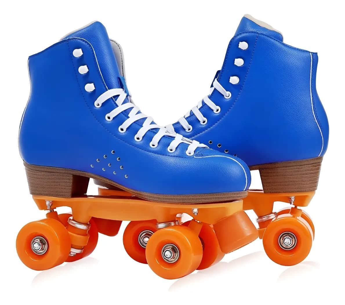 Patines Profesional Artisticos Silicona Colores Rosa Azul Color Azul Marino/naranja Talle De Los Patines 42 = 27cm Tamaño De Las Ruedas 5.8 Cm