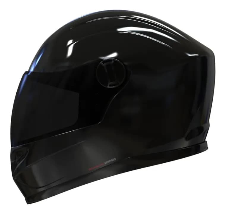 Casco para moto integral Vertigo V32 Vanguard negro brillo brillante talle M