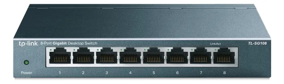 Switch TP-Link TL-SG108 de 8 Puertos Gigabit para Escritorio