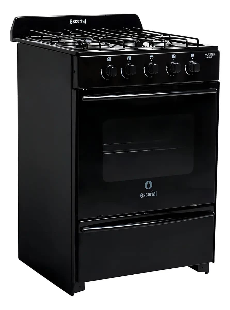Cocina Escorial Master Classic Gas Natural Color Negro