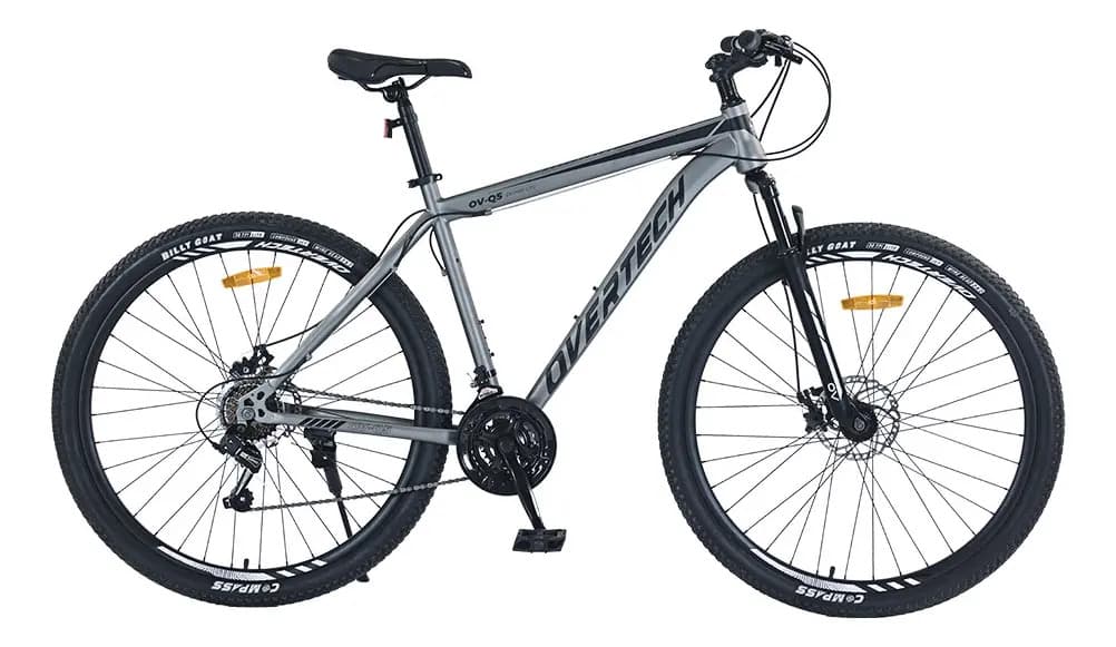 Bicicleta Mtb Overtech R29 Q5 21v Freno A Disco Shimano 12x Color Gris/Negro Tamaño del cuadro L