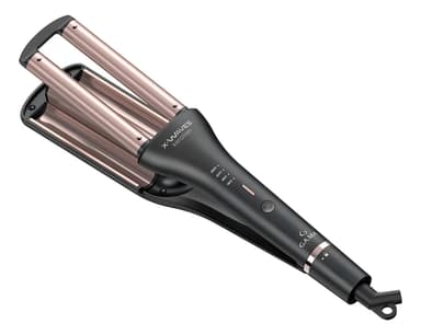 X Waves Bucleadora Gama Keration Rizador Led Bivolt 12c Color Negro