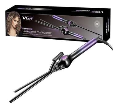 Rizador Buclera Vgr V-573 Cerámica Pro 200°c 7 Niveles Led Violeta