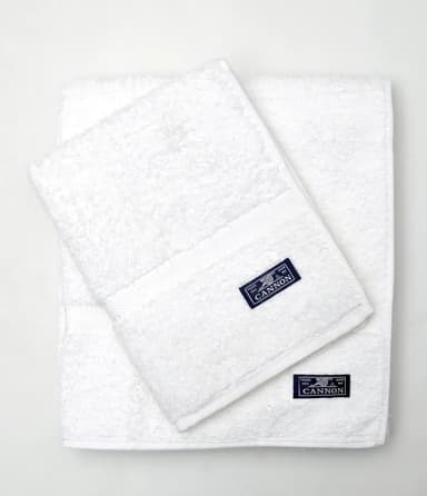 Toalla y toallon Cannon Absorbency lisa blanco de 1.5m x 90cm