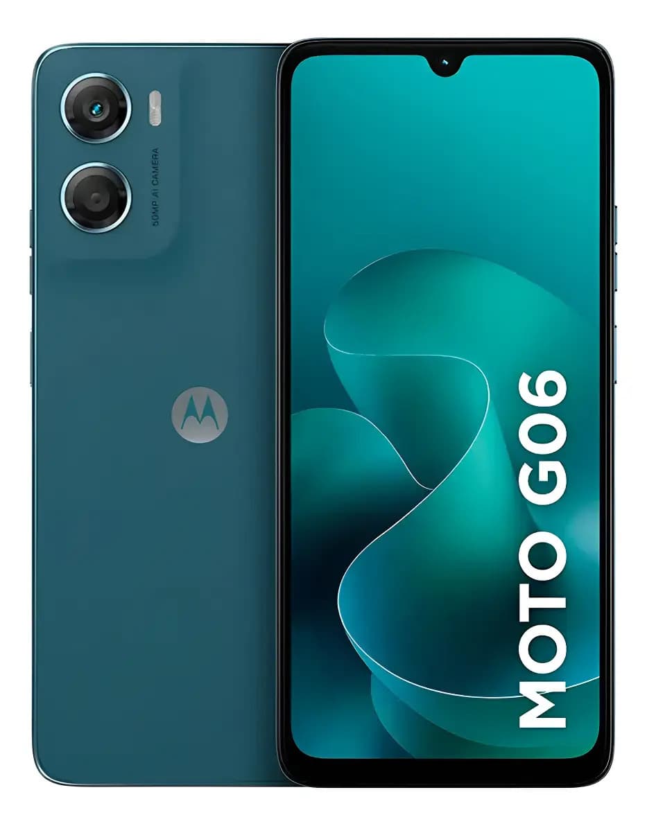 Smartphone Motorola Moto G06 4G 6.9in 128gb 4gb 50mp con cámara azul