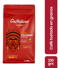 Café Tostado Granos Caffettino Colombia Zaffiro 210g