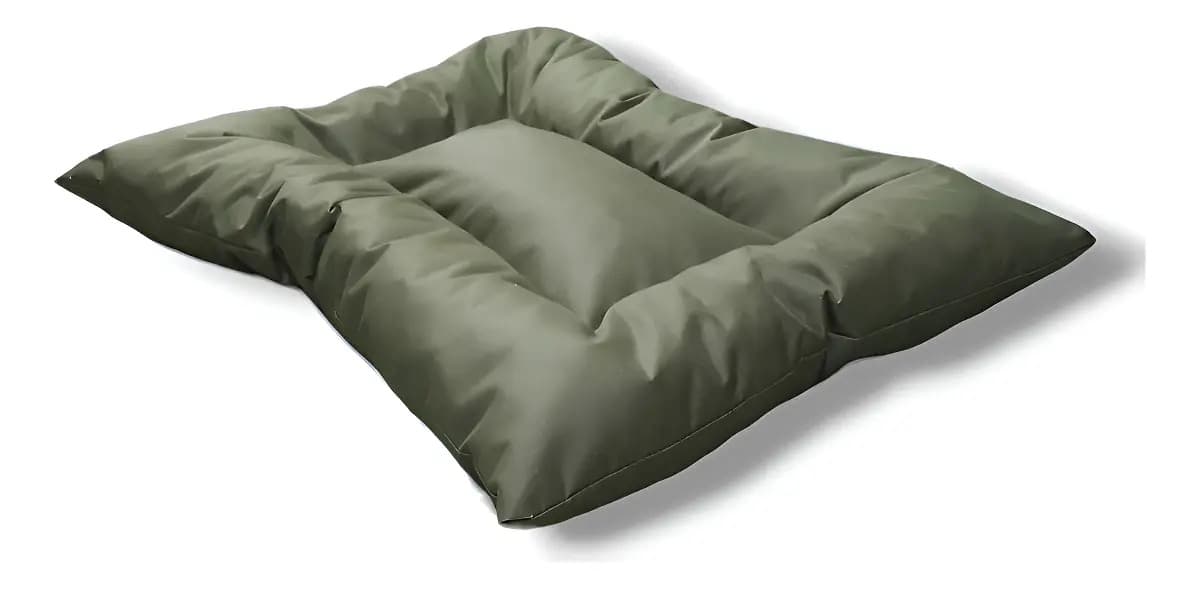 Cama Para Perros 120 X 80 Tela Antidesgarro Color Antidesgarro Verde Militar