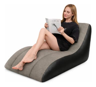 Sillón Inflable Relax Diseño Moderno Resistente Negro