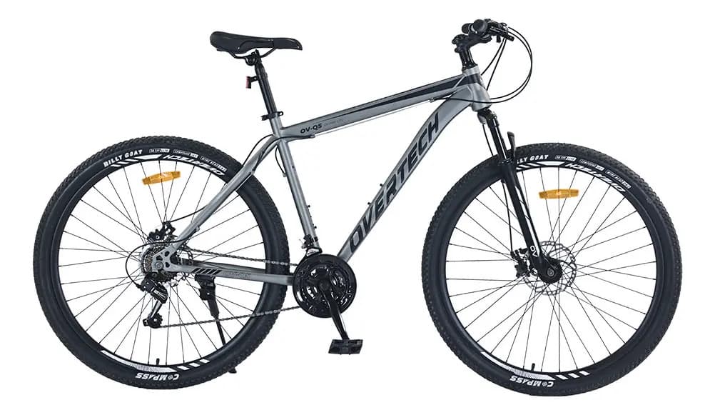 Bicicleta Mtb Overtech R29 Q5 21v Freno A Disco Shimano 12x Color Gris/Negro Tamaño del cuadro M