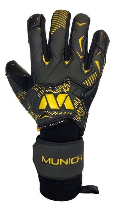 Guantes De Arquero Munich Durban Negro Dorado 10